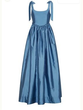 Marie dress in azure size M - formal Dress with Tie Straps EUC
